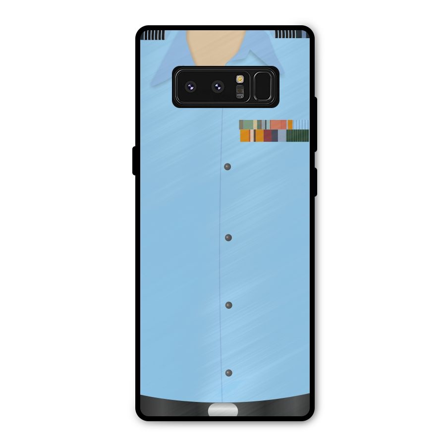 Air Force Uniform Metal Back Case for Galaxy Note 8