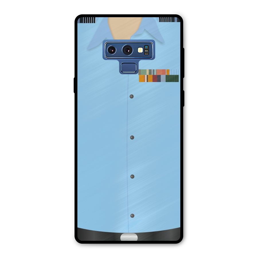 Air Force Uniform Metal Back Case for Galaxy Note 9