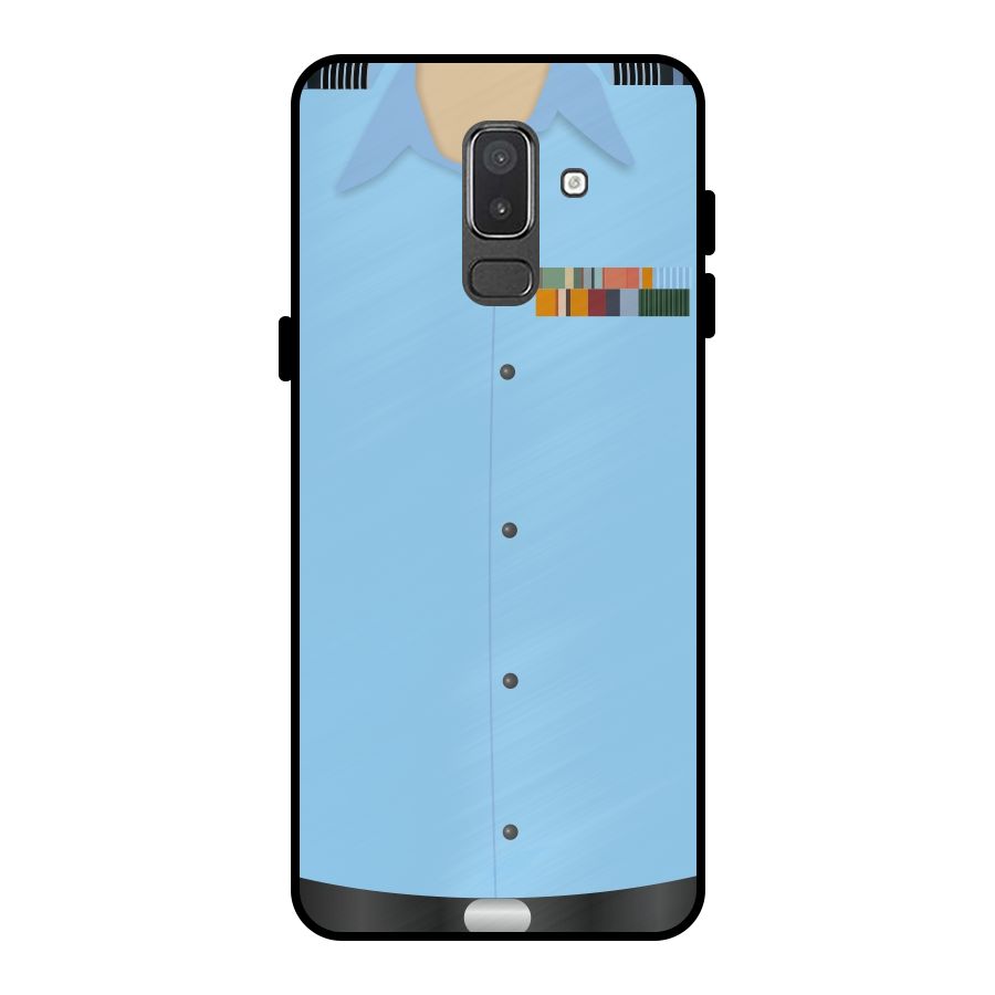 Air Force Uniform Metal Back Case for Galaxy On8 (2018)