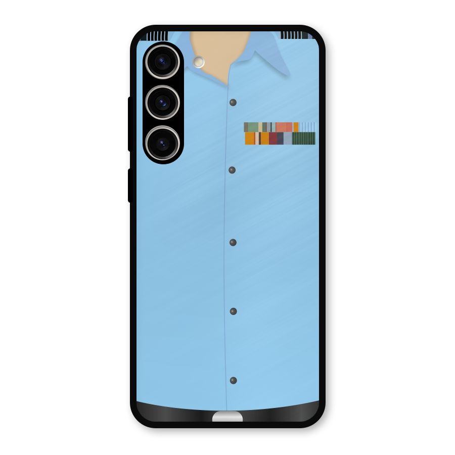 Air Force Uniform Metal Back Case for Galaxy S23 Plus