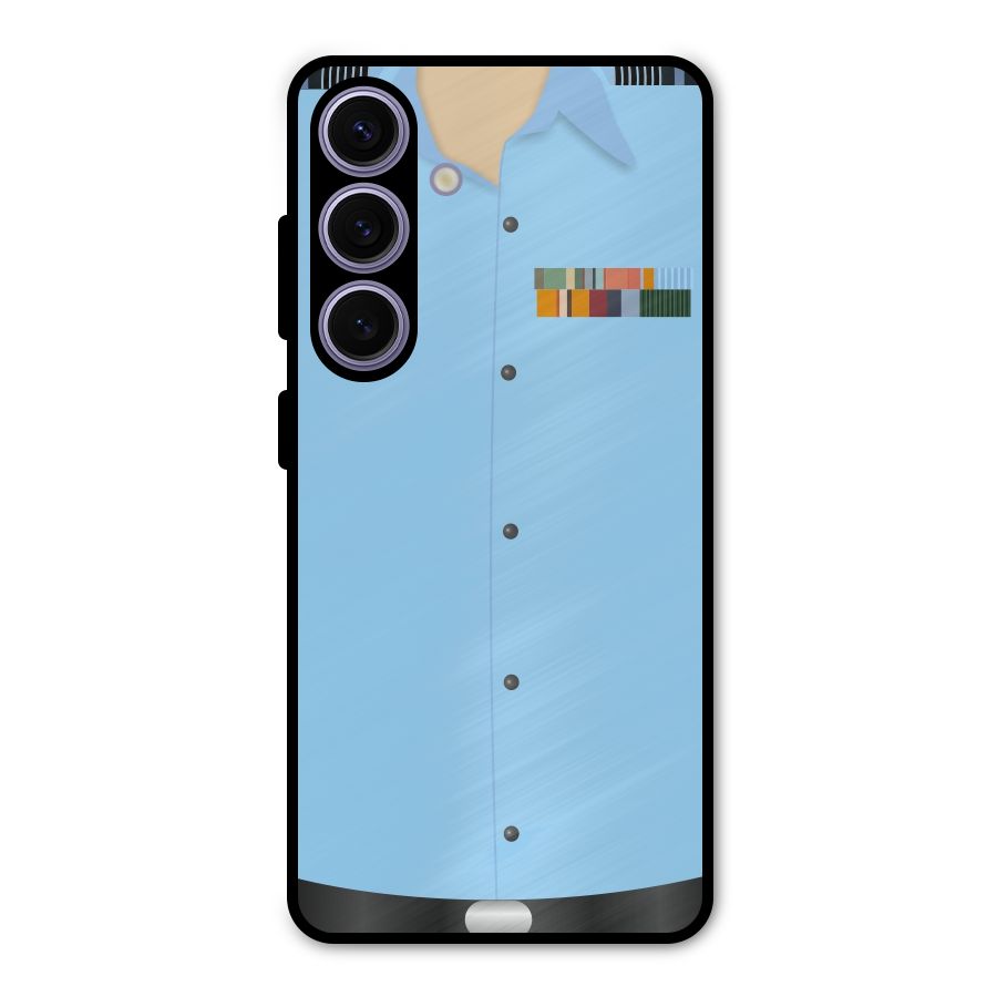 Air Force Uniform Metal Back Case for Galaxy S24