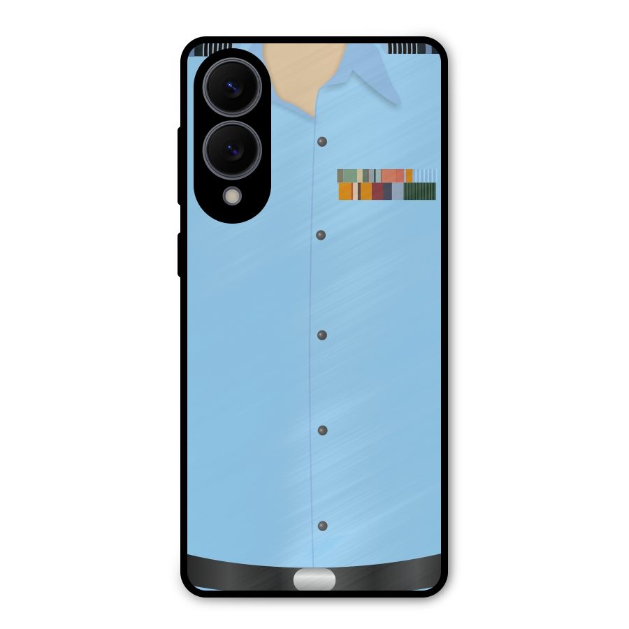Air Force Uniform Metal Back Case for Galaxy S25 Edge