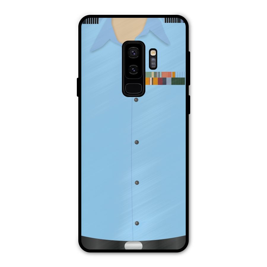 Air Force Uniform Metal Back Case for Galaxy S9 Plus