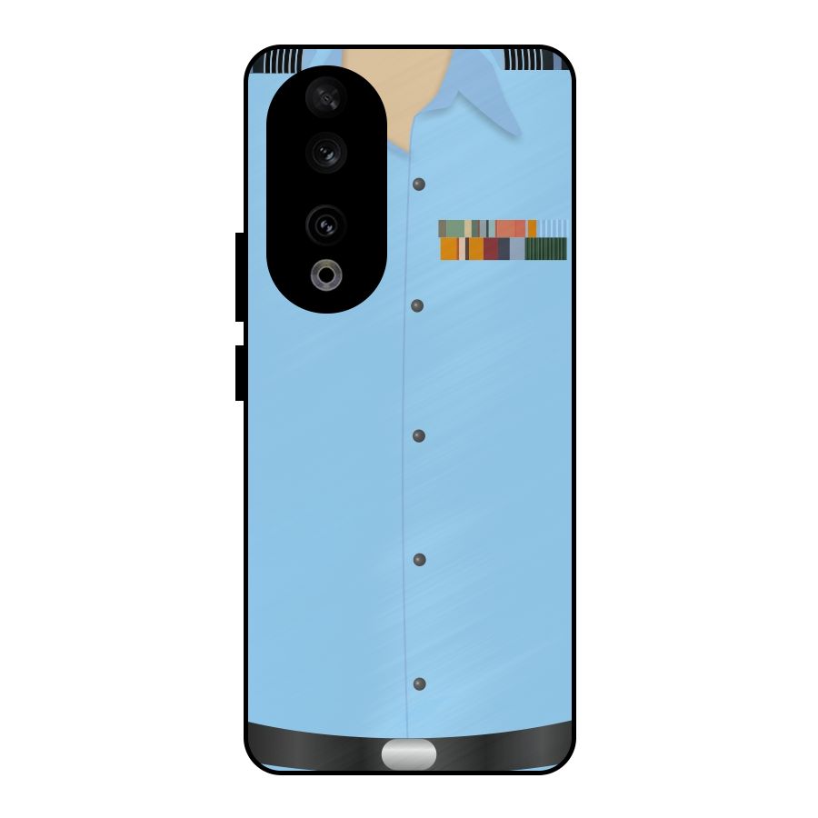 Air Force Uniform Metal Back Case for Honor 90
