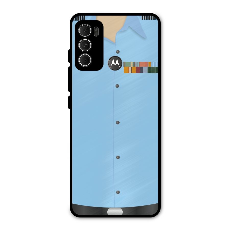 Air Force Uniform Metal Back Case for Moto G60