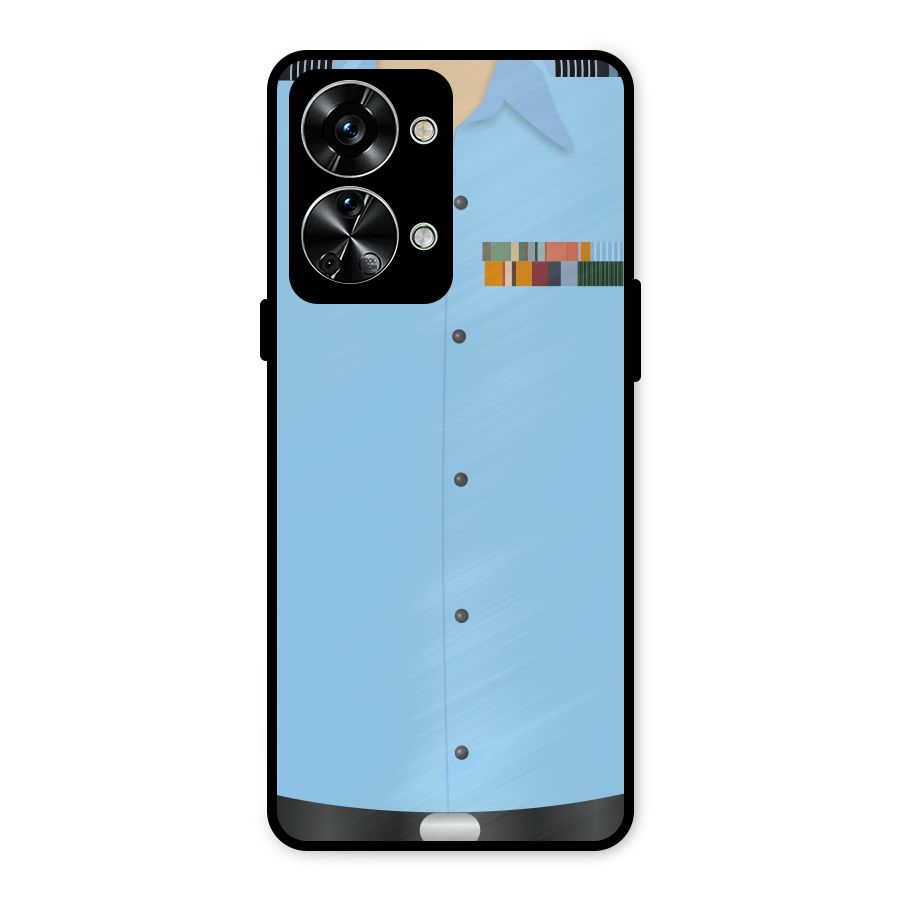 Air Force Uniform Metal Back Case for OnePlus Nord 2T