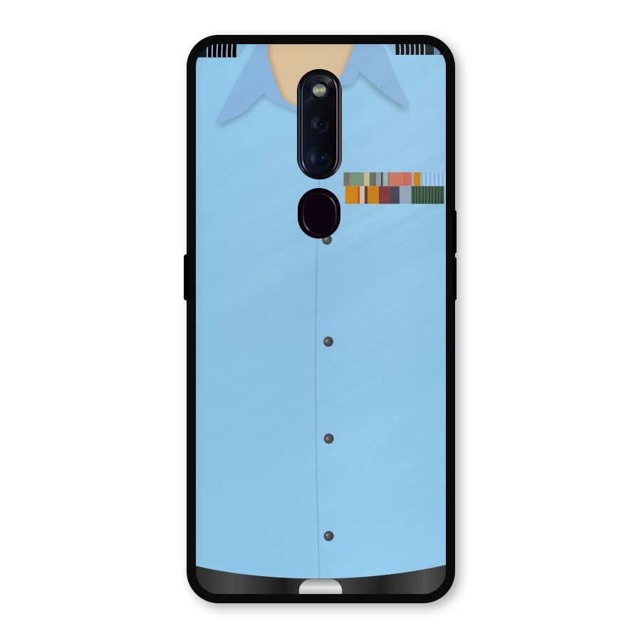 Air Force Uniform Metal Back Case for Oppo F11 Pro