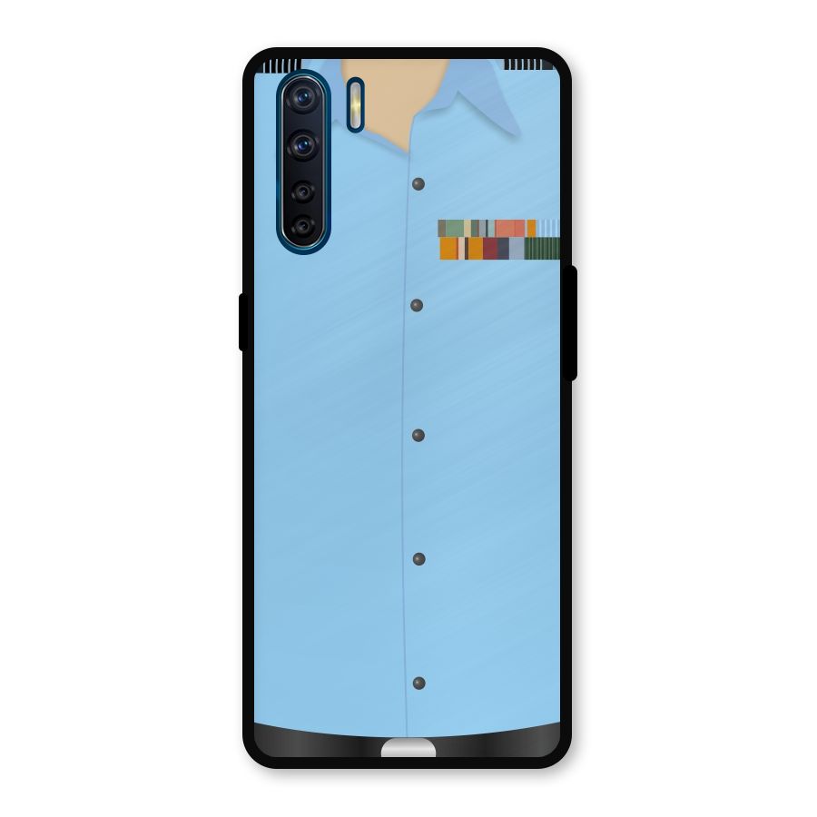 Air Force Uniform Metal Back Case for Oppo F15