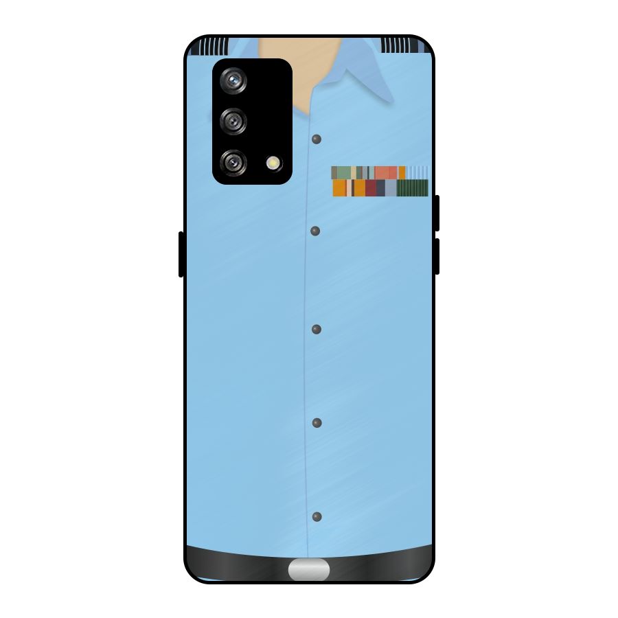 Air Force Uniform Metal Back Case for Oppo F19