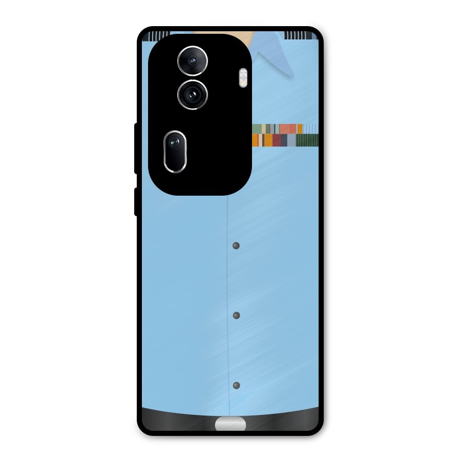 Air Force Uniform Metal Back Case for Oppo Reno11 Pro 5G