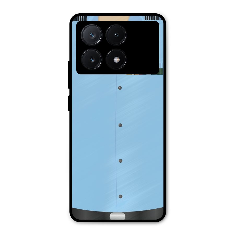 Air Force Uniform Metal Back Case for Poco X6 Pro