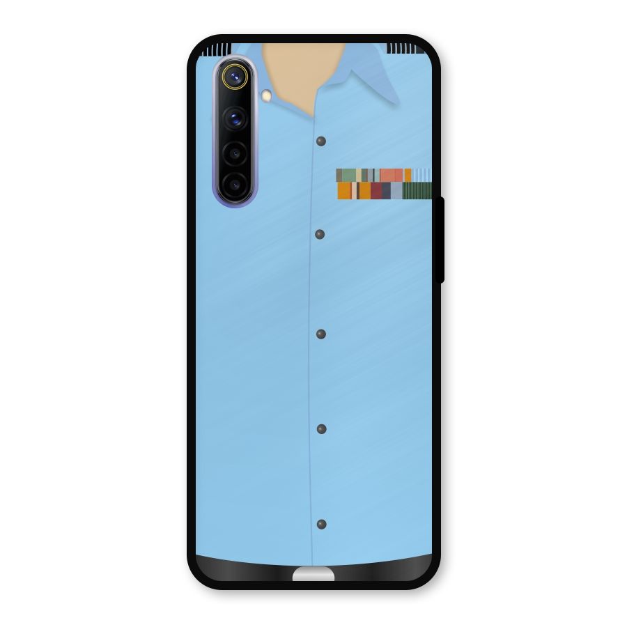 Air Force Uniform Metal Back Case for Realme 6i