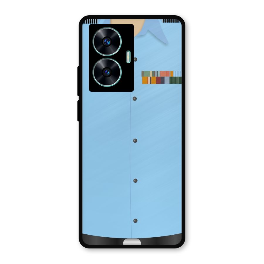Air Force Uniform Metal Back Case for Realme C55