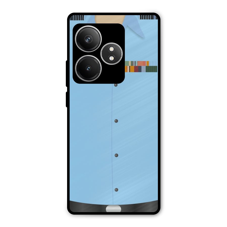 Air Force Uniform Metal Back Case for Realme GT 6T