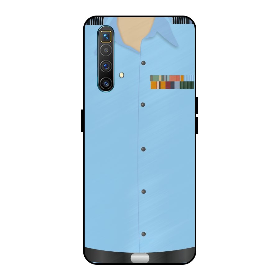 Air Force Uniform Metal Back Case for Realme X3