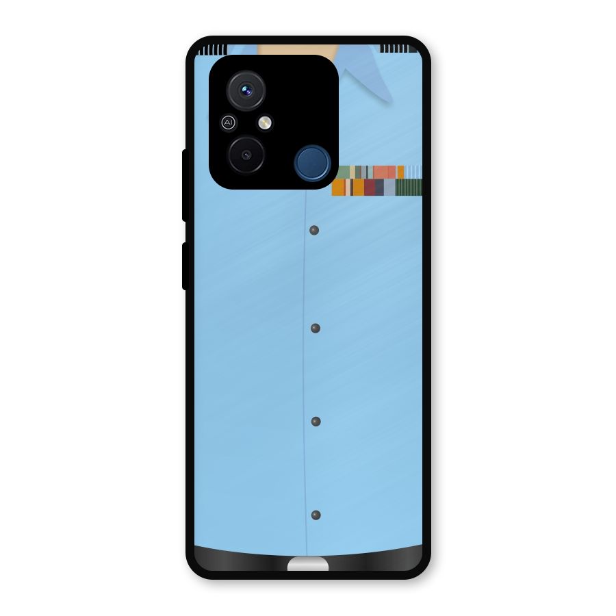 Air Force Uniform Metal Back Case for Redmi 12C
