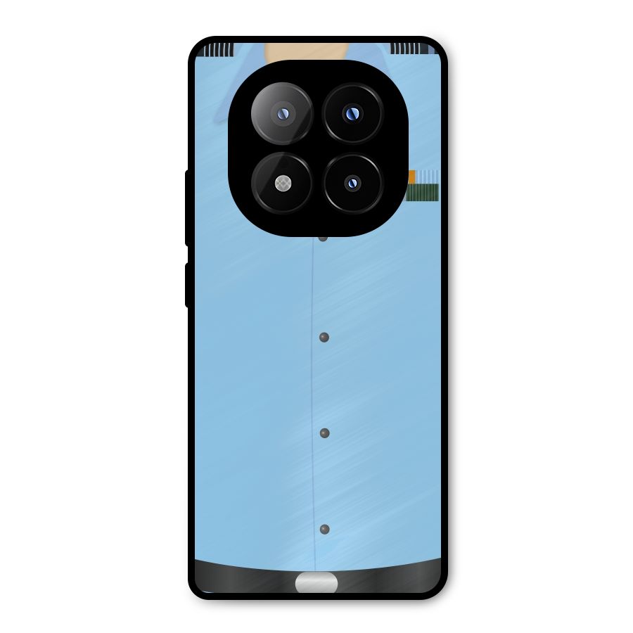 Air Force Uniform Metal Back Case for Redmi Note 14 Pro Plus 5G