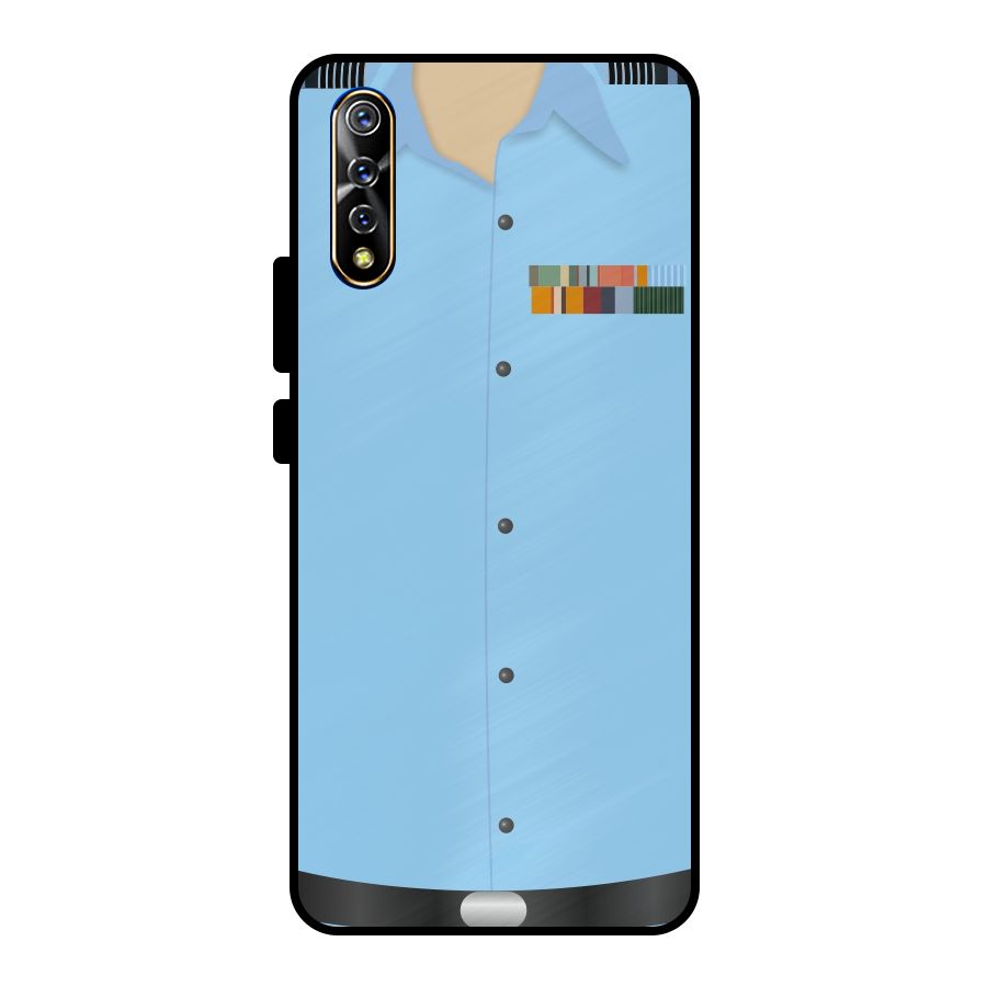 Air Force Uniform Metal Back Case for Vivo S1