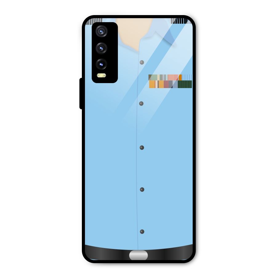 Air Force Uniform Metal Back Case for Vivo Y20g