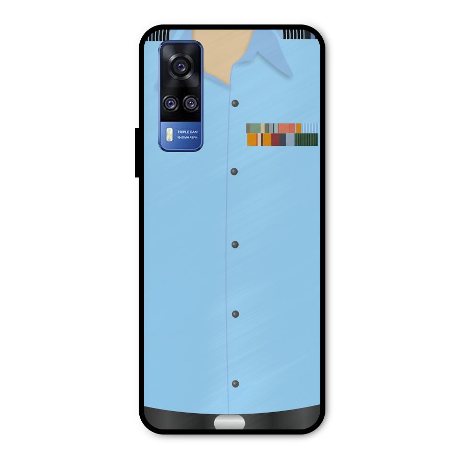 Air Force Uniform Metal Back Case for Vivo Y31