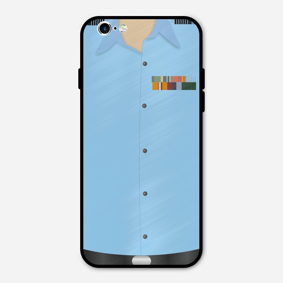 Air Force Uniform Metal Back Case for iPhone 6 6s