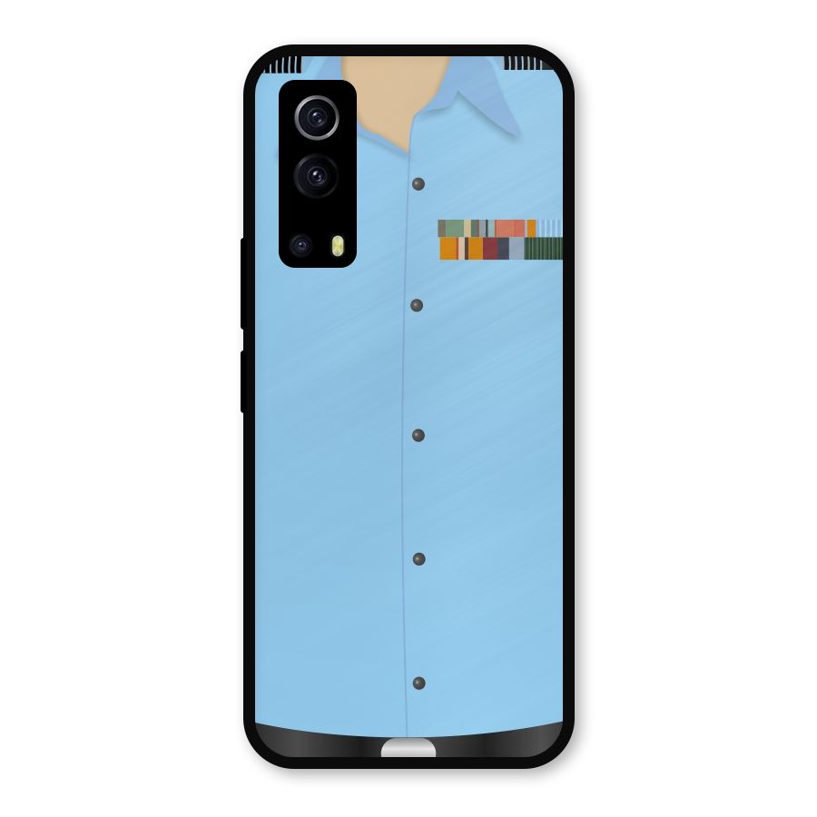 Air Force Uniform Metal Back Case for iQOO Z3