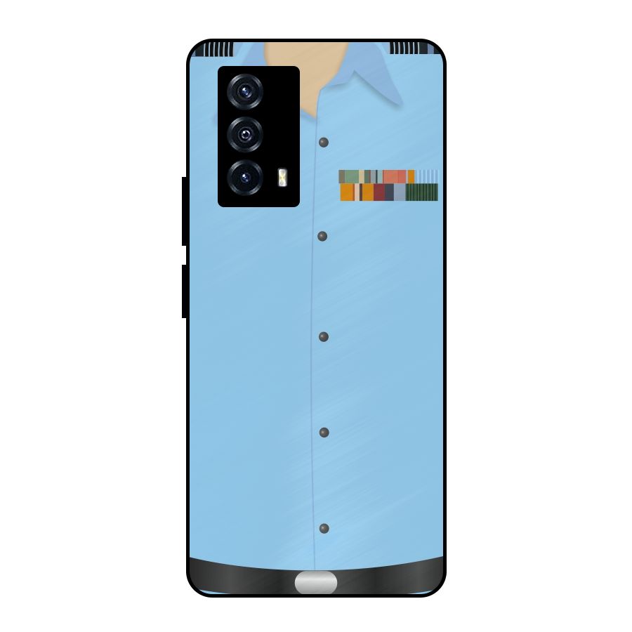 Air Force Uniform Metal Back Case for iQOO Z5