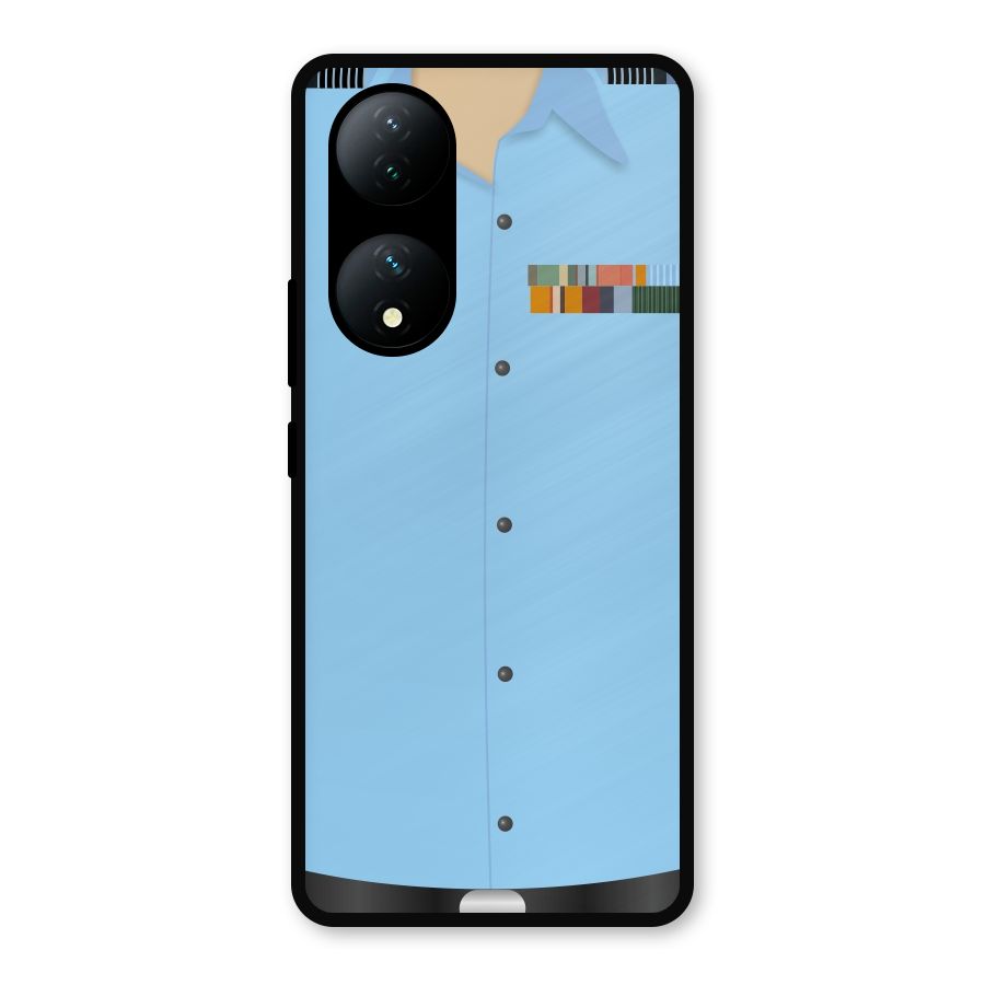Air Force Uniform Metal Back Case for iQOO Z7s
