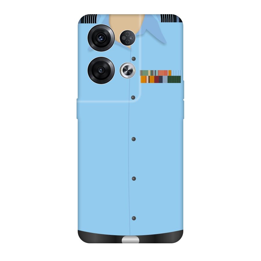 Air Force Uniform Original Polycarbonate Back Case for Oppo Reno8 Pro 5G
