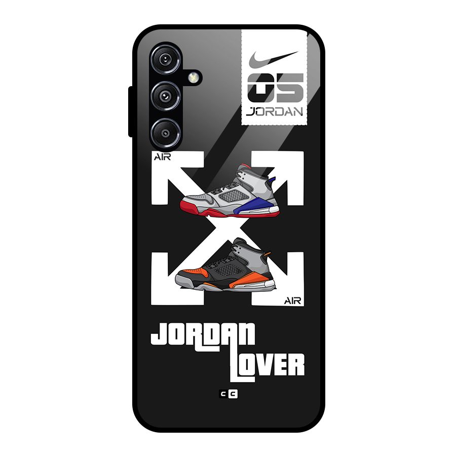 Air Shoe Lover Glass Back Case for Galaxy M34 5G