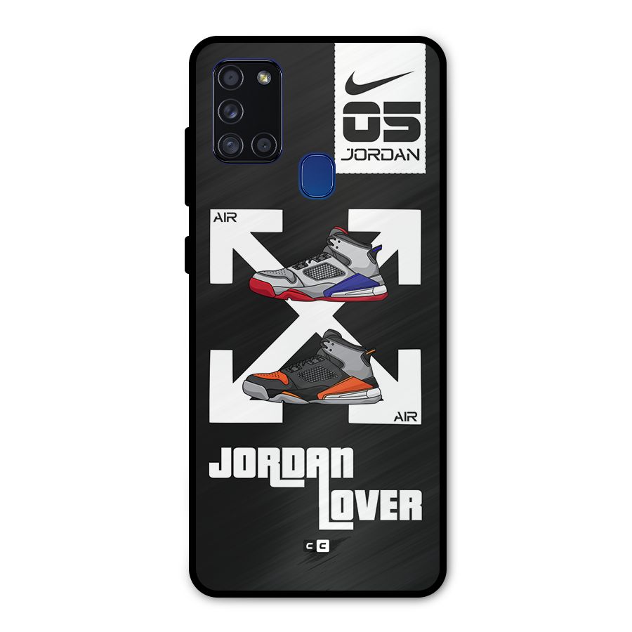 Air Shoe Lover Metal Back Case for Galaxy A21s