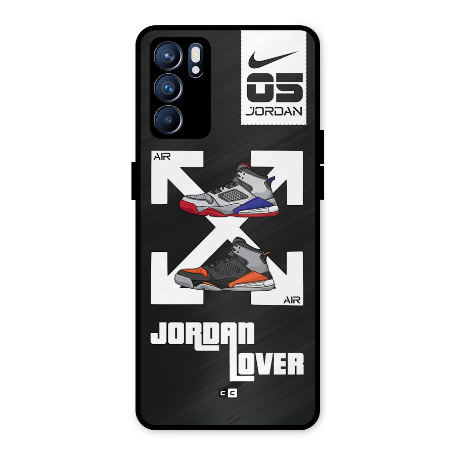 Air Shoe Lover Metal Back Case for Oppo Reno6 5G