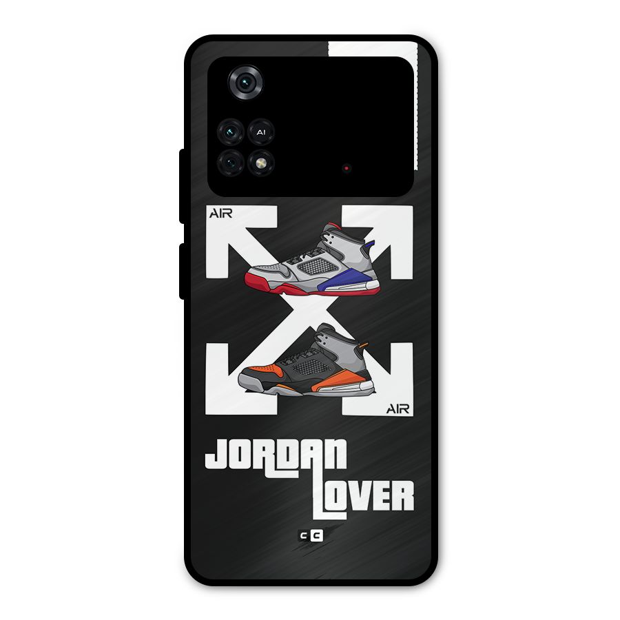 Air Shoe Lover Metal Back Case for Poco M4 Pro 4G