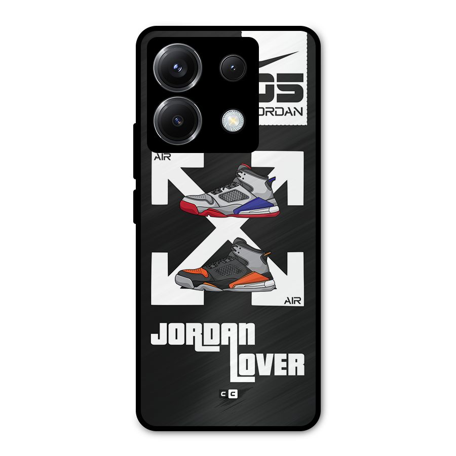 Air Shoe Lover Metal Back Case for Poco X6