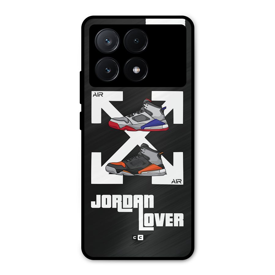 Air Shoe Lover Metal Back Case for Poco X6 Pro