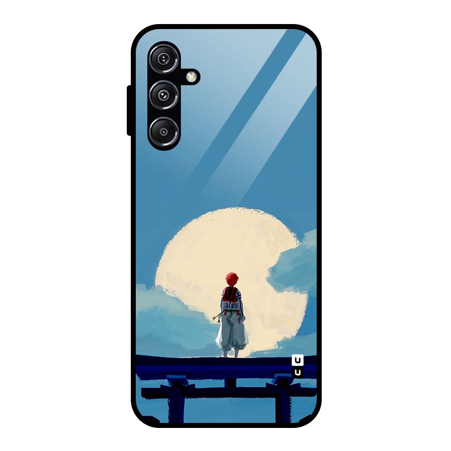 Akaza Waiting Glass Back Case for Galaxy M34 5G