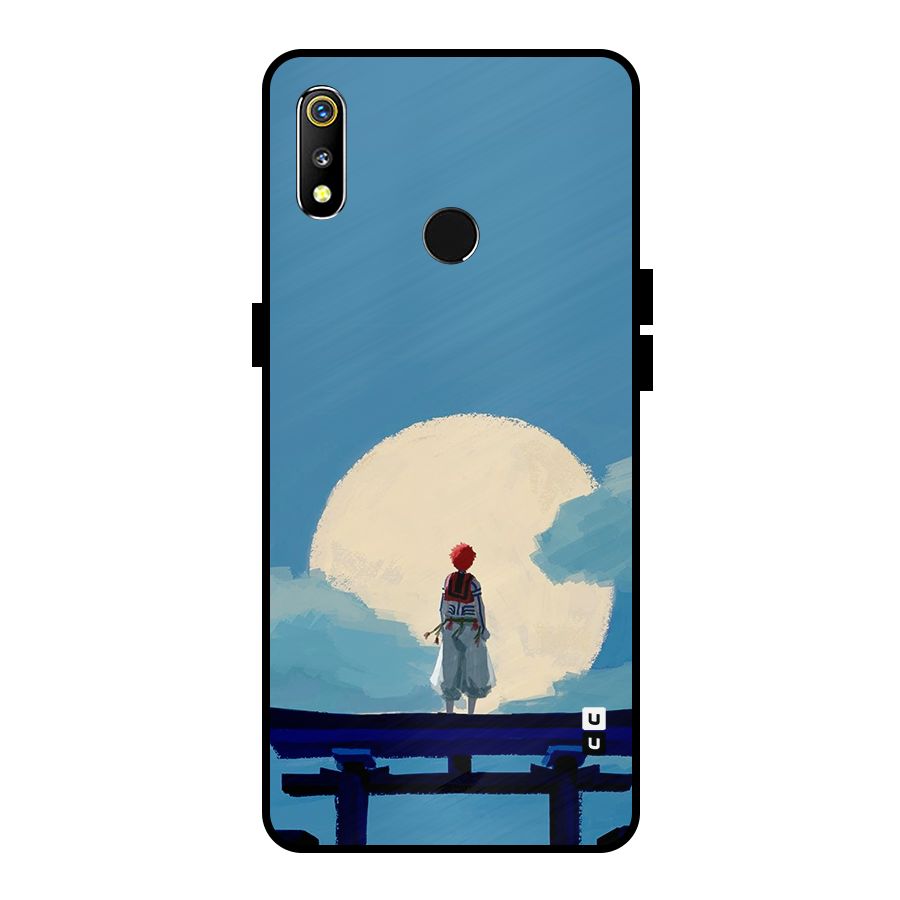 Akaza Waiting Metal Back Case for Realme 3i