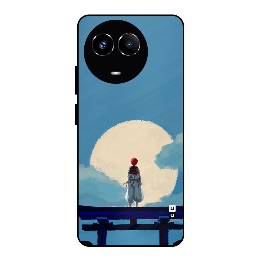 Akaza Waiting Metal Back Case for Realme Narzo 60X
