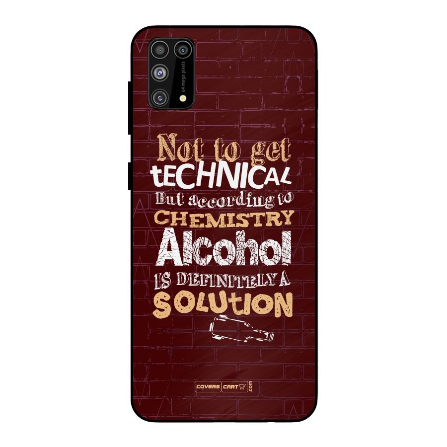 Alcohol is Definitely a Solution Metal Back Case for Galaxy F41