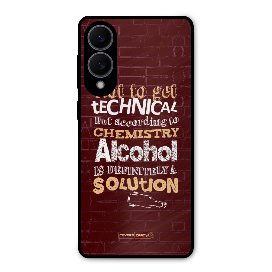 Alcohol is Definitely a Solution Metal Back Case for Galaxy S25 Edge