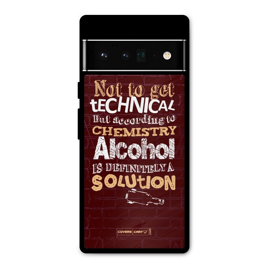 Alcohol is Definitely a Solution Metal Back Case for Google Pixel 6 Pro