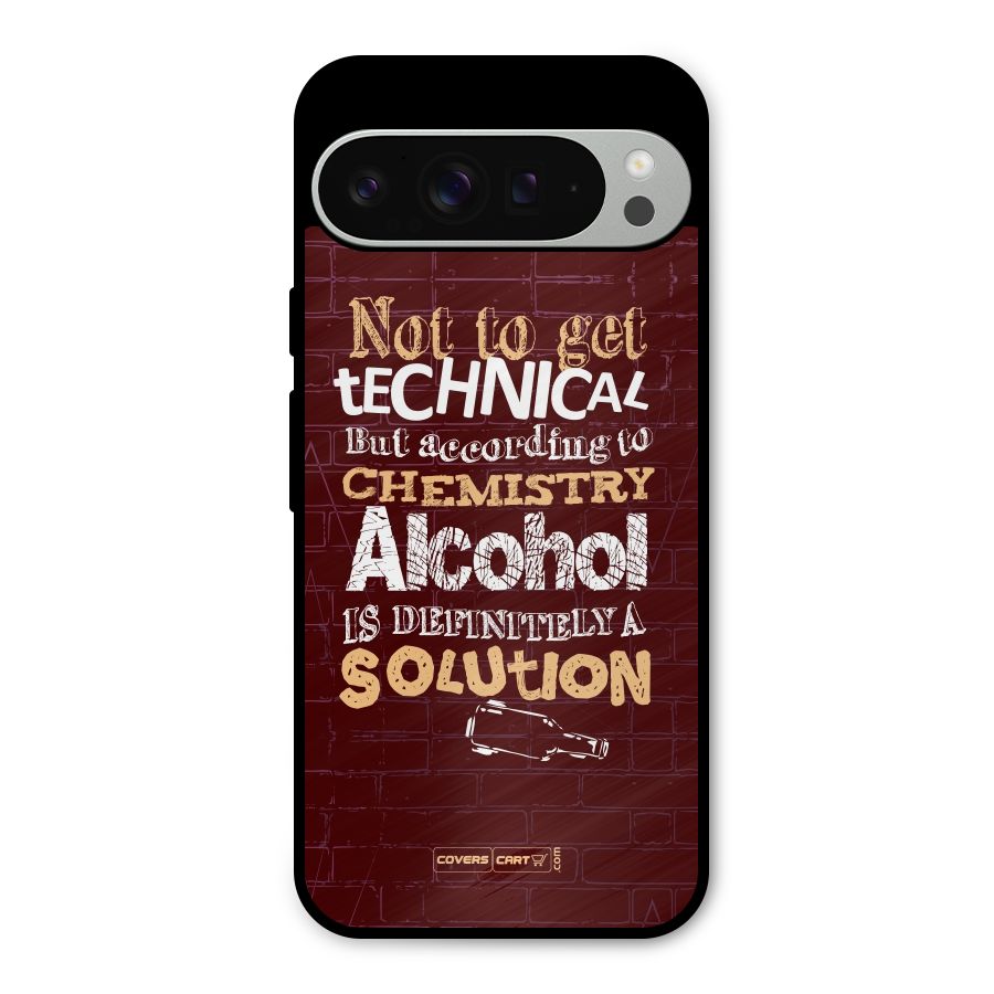 Alcohol is Definitely a Solution Metal Back Case for Google Pixel 9 Pro XL