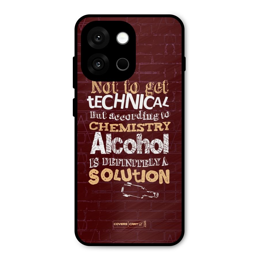 Alcohol is Definitely a Solution Metal Back Case for OnePlus 13s