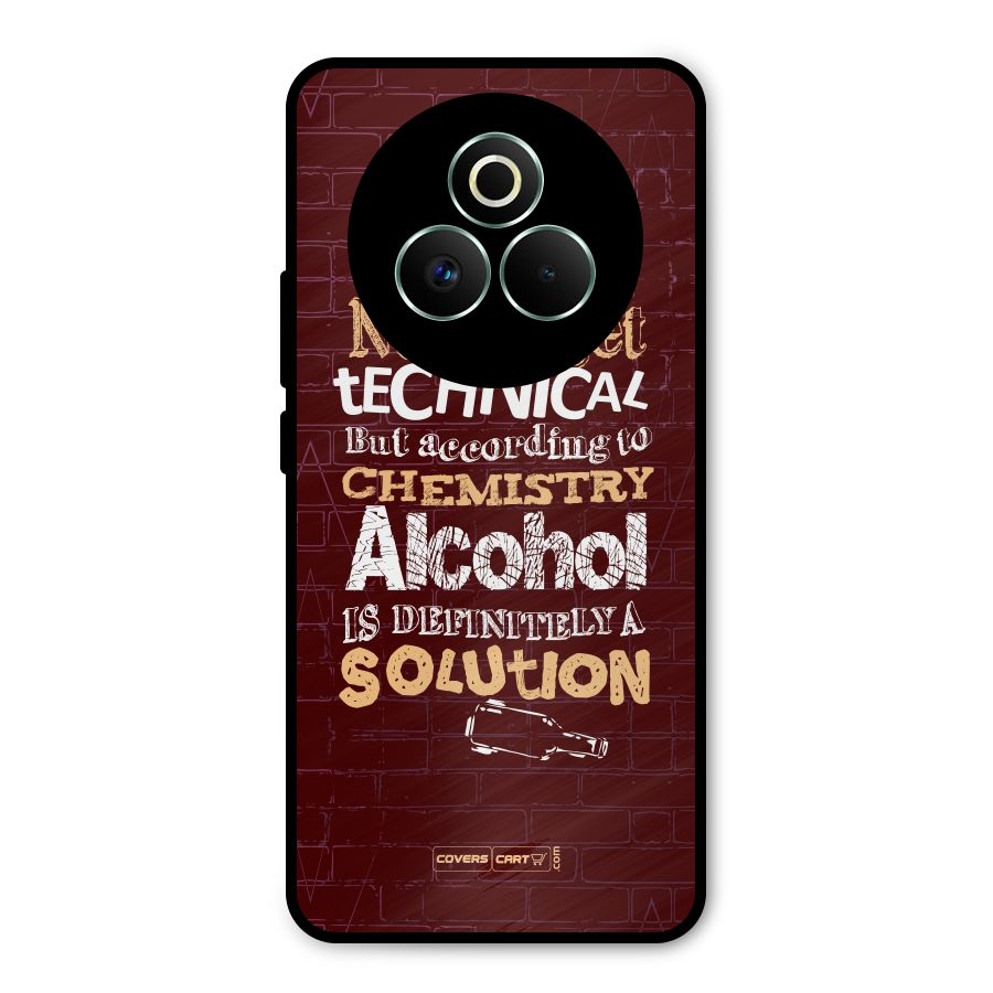 Alcohol is Definitely a Solution Metal Back Case for Realme P3 Pro