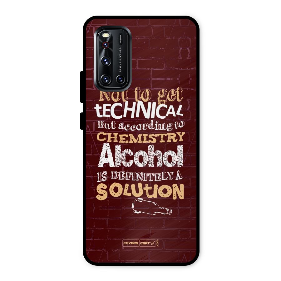 Alcohol is Definitely a Solution Metal Back Case for Vivo V19