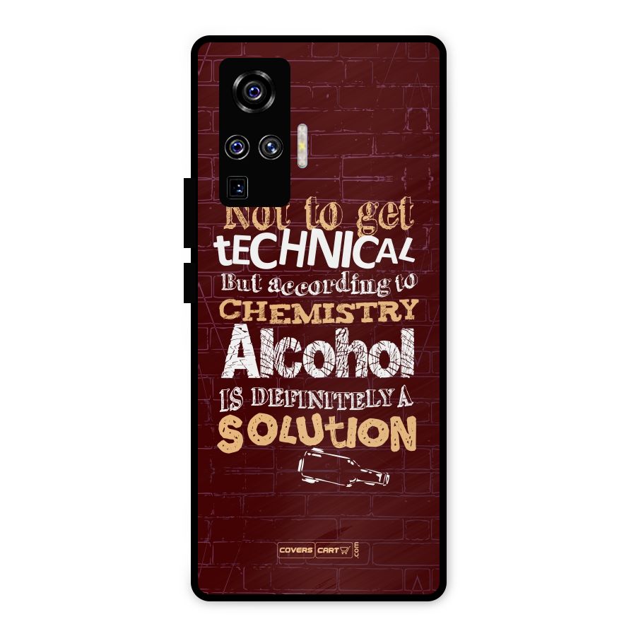 Alcohol is Definitely a Solution Metal Back Case for Vivo X50 Pro