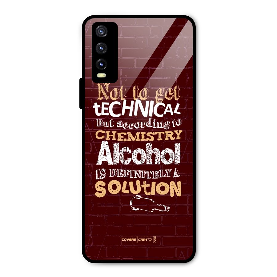 Alcohol is Definitely a Solution Metal Back Case for Vivo Y20