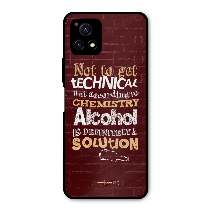 Alcohol is Definitely a Solution Metal Back Case for Vivo Y72 5G