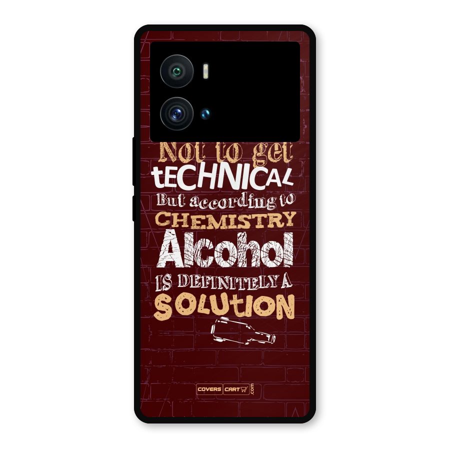 Alcohol is Definitely a Solution Metal Back Case for iQOO 9 Pro