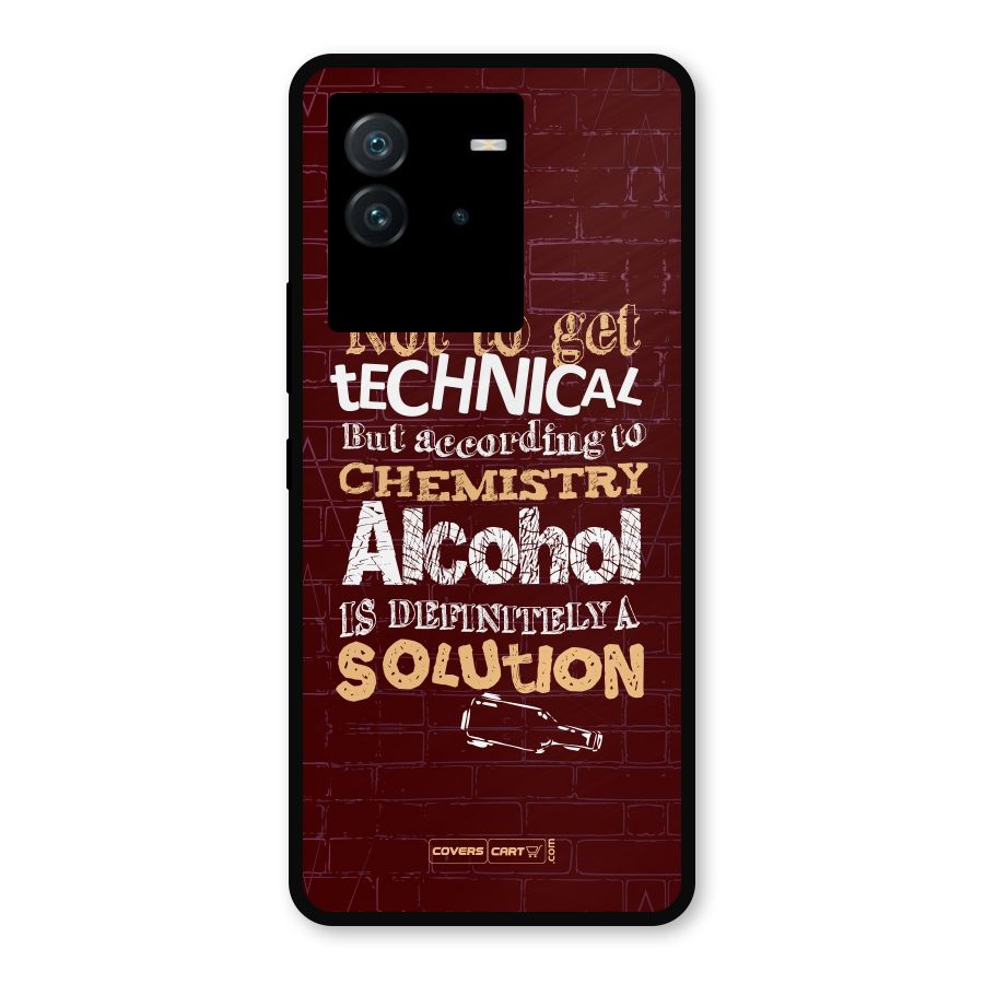 Alcohol is Definitely a Solution Metal Back Case for iQOO Neo 6 5G